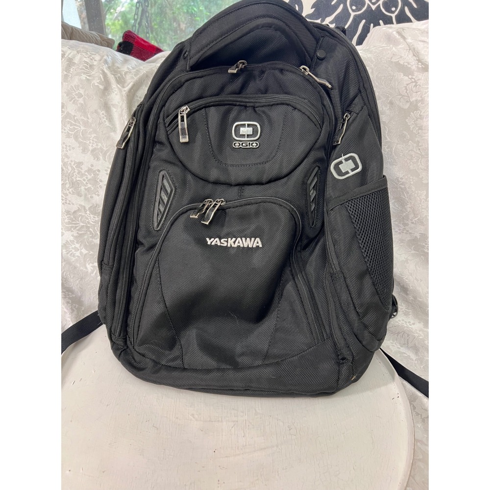 OGIO Black Laptop Backpack Yaskawa Logo AFS Air Flow System Tech Bag